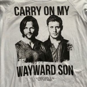 White Long Sleeve Supernatural shirt